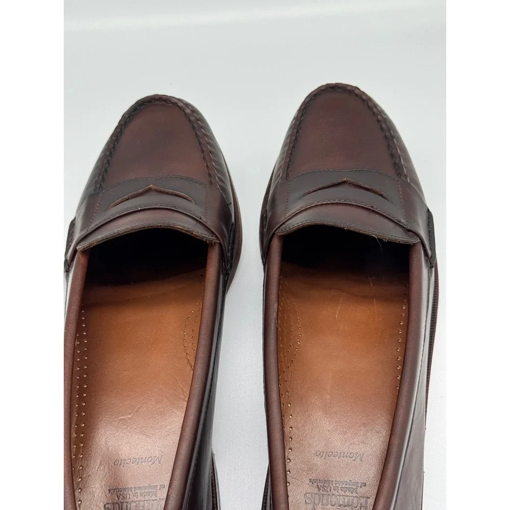 Allen Edmonds Penny Loafers Brown‎ Leather Slip-On Shoes Men's Size 13B USA Made
